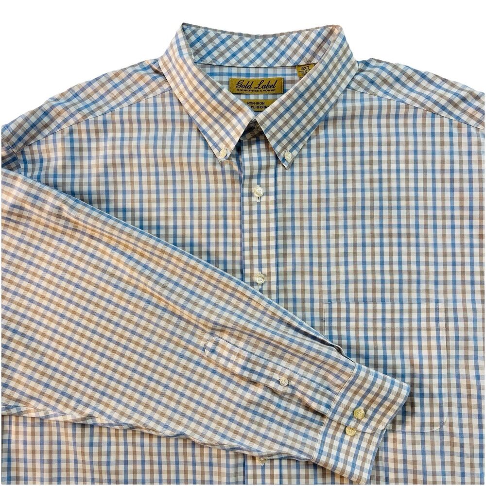 Roundtree & Yorke 3XT Gold Label Non-Iron Perfect Performance Long Sleeve Shirt